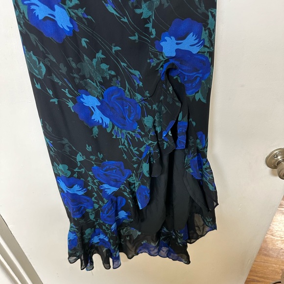 Lulus Elegant Entrance Black Floral Print Halter Maxi Dress - Picture 6 of 13